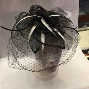 Fascinator Black/silver. Designed by Fort Smith.